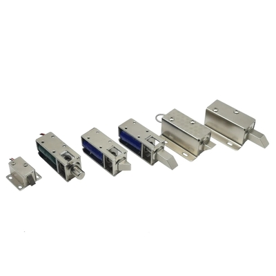 1054-4b DC 12/24 Volt Normaal gesloten Mini Push Pull Solenoïde slot voor kast