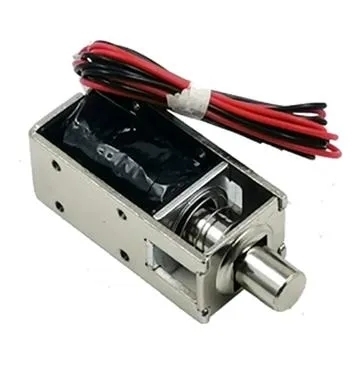 1054-4b DC 12/24 Volt Normaal gesloten Mini Push Pull Solenoïde slot voor kast