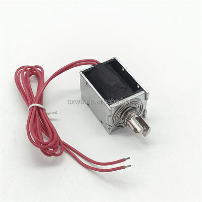 U1253 Open Frame Solenoïde 12mm Lange Slag Duw-Trek Solenoïde